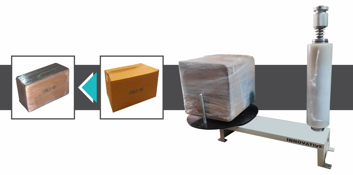 CARTON BOX STRETCH WRAPPING MACHINES